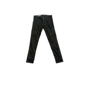 Adriano Goldschmied‎ The Legging Leather Coated Skinny Jeans Size 26